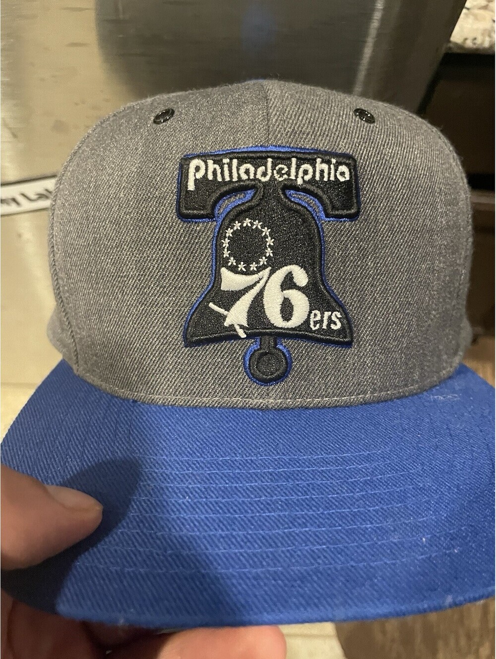 Philadelphia 76ers Mitchell & Ness wool snapback hat Liberty Bell adjustable